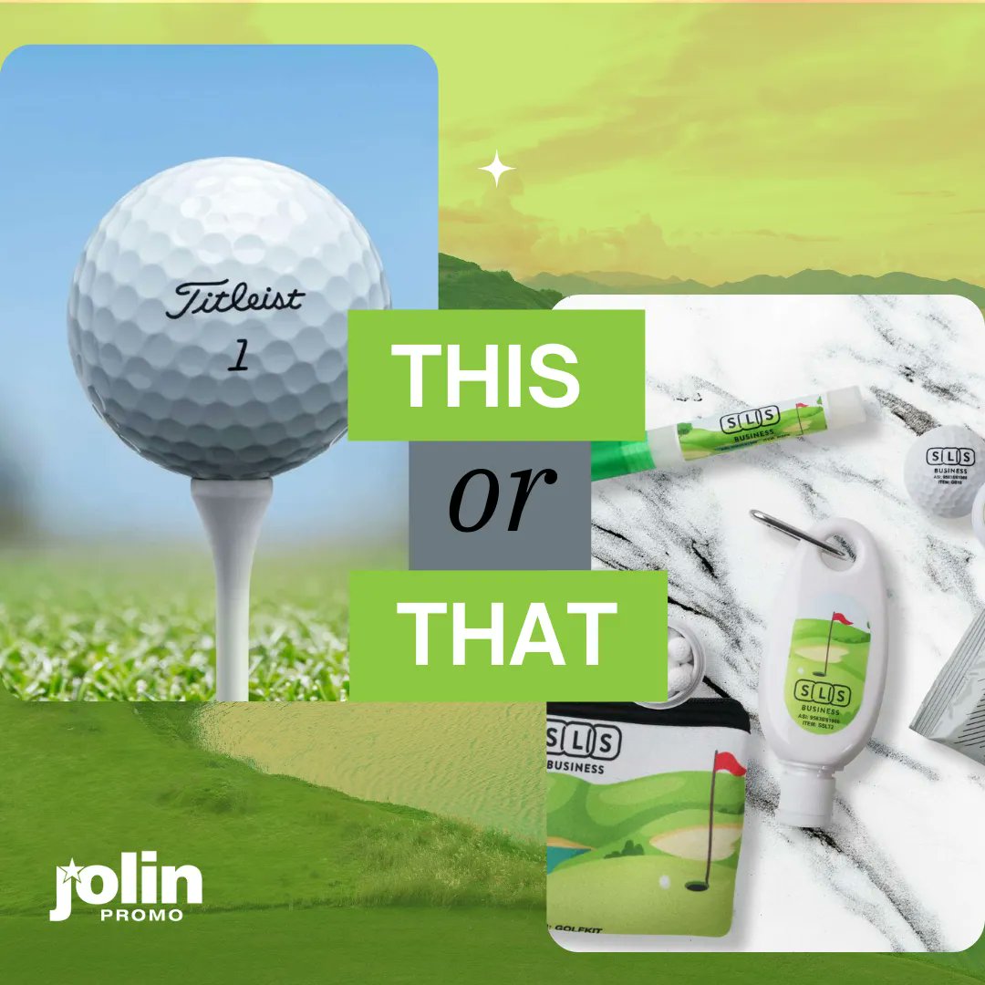 When you are planning or attending a golf outing which do you prefer? A box of golf balls to use on the course or a kit with different items?