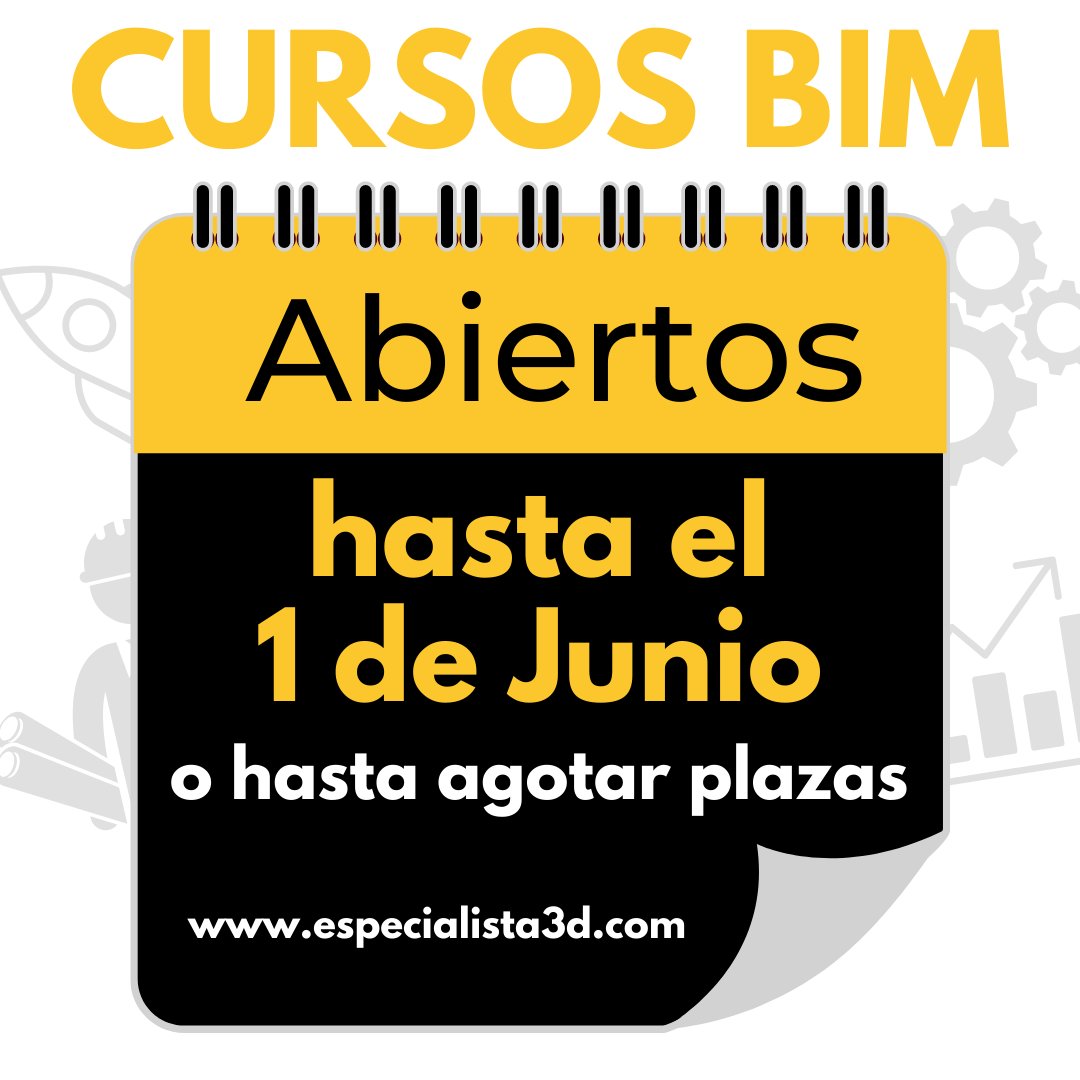Heyeyeyyyyy. Hemos abierto los cursos BIM de Especialista3D y van a estar abiertos hasta el 1 de Junio o hasta agotar las plazas. ¿Dónde?

AQUÍ: especialista3d.com/cursos-bim/

#bim #formacion #Revit #dynamo #arquitectos