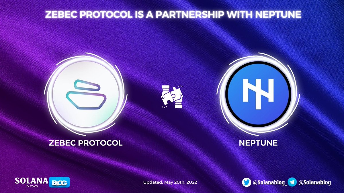 Solanablog_'s tweet photo. 📢@Zebec_HQ is a partnership with @nep_so 

@nep_so is a newly established next generation lending and borrowing protocol. @Zebec_HQ'll share their Treasury Management and Payroll features with @nep_so🥰

#SolanaBlog #SOLANA $SOL #ZebecProtocol #Neptune https://t.co/V59B0wUIXi