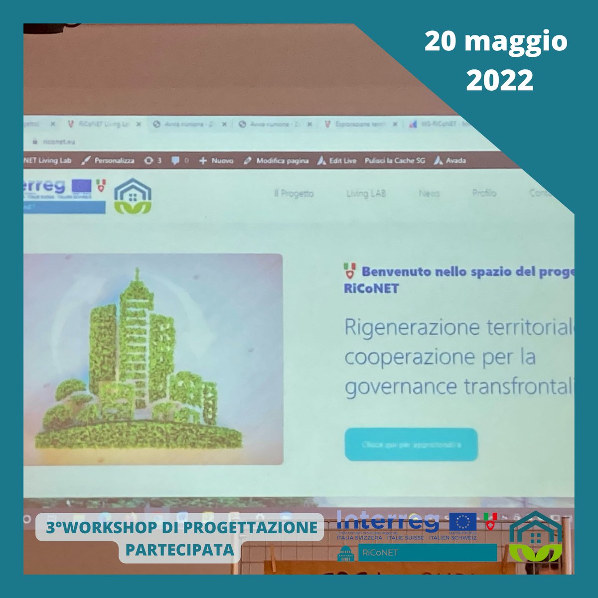 RiCoNETinterreg's tweet image. 3°WORKSHOP DI PROGETTAZIONE PARTECIPATA
20 MAGGIO 2022 - Biella
Tema: la #riqualificazione e la #rigenerazione del territorio approfondendo il vuoto normativo italiano e regionale sull’uso temporaneo degli spazi non utilizzati 
 #RiCoNET @UniAvogadro @Iusefor_AgForm @hessovalais