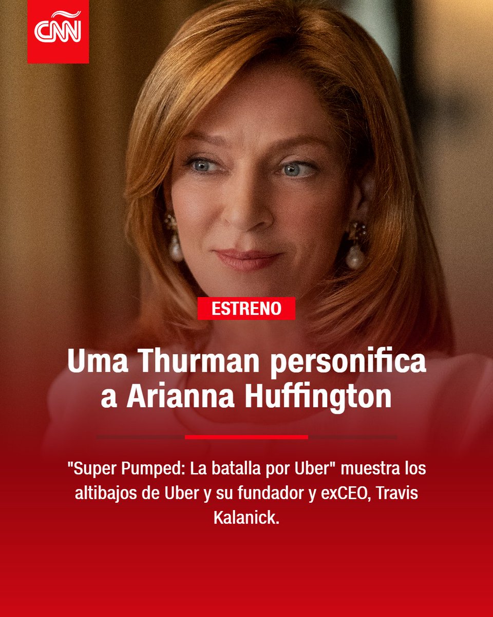 Hablamos con la actriz #UmaThurman por su participación en la serie #superpumped en la que da vida a la columnista #AriannaHuffington. La serie muestra los altibajos de Uber y su fundador y ex presidente ejecutivo, Travis Kalanick cnn.it/3Lxn4AU