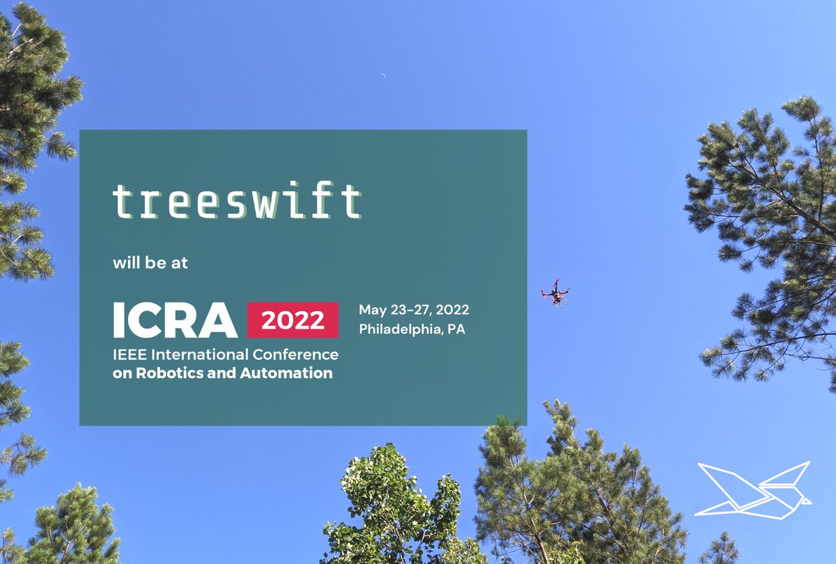 Come see us at ICRA next week! ICRA is the largest robotics conference in the world and, this year, it's hosted in our home turf! 

Connect with us on other socials.
Instagram: @treeswift_official
Twitter: <a href="/TreeswiftTech/">Treeswift</a> 
Linktree: lnkd.in/gQ_Vyaj2

#ICRA #robotics
