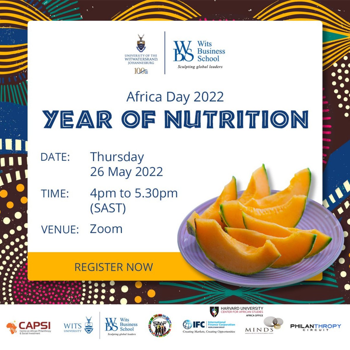AfricaHarvard's tweet photo. The @AfricaHarvard invites you to the Africa Day 2022 event in partnership with @WitsUniversity. The webinar will showcase innovative recipes by Africans, encouraging philanthropic solutions to sustainable food security.
May 26, 2022|4PM CAT
Register Here: https://t.co/fWa85aDztR https://t.co/LK5BY9TCXW