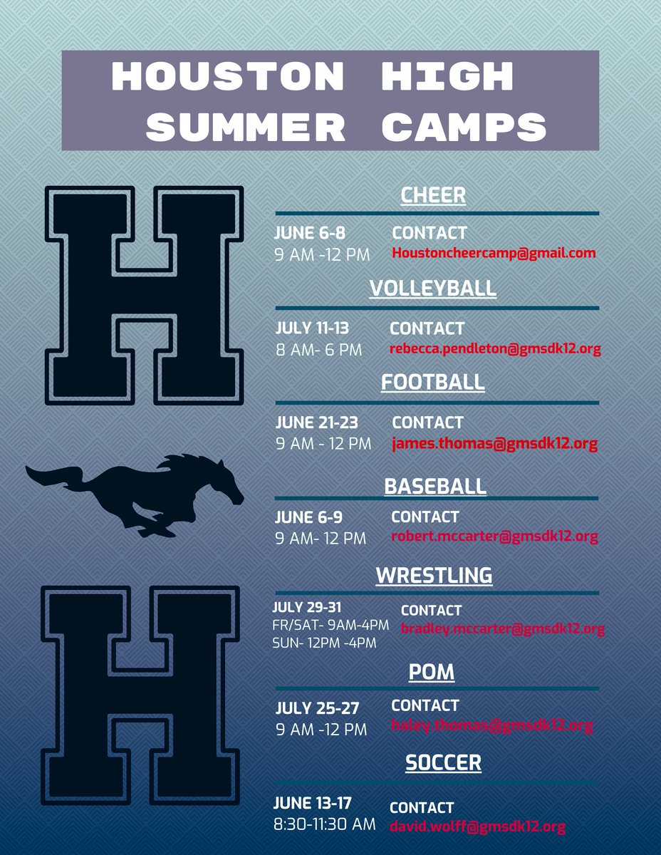 YouAreHouston's tweet image. Houston High Summer Camps!!