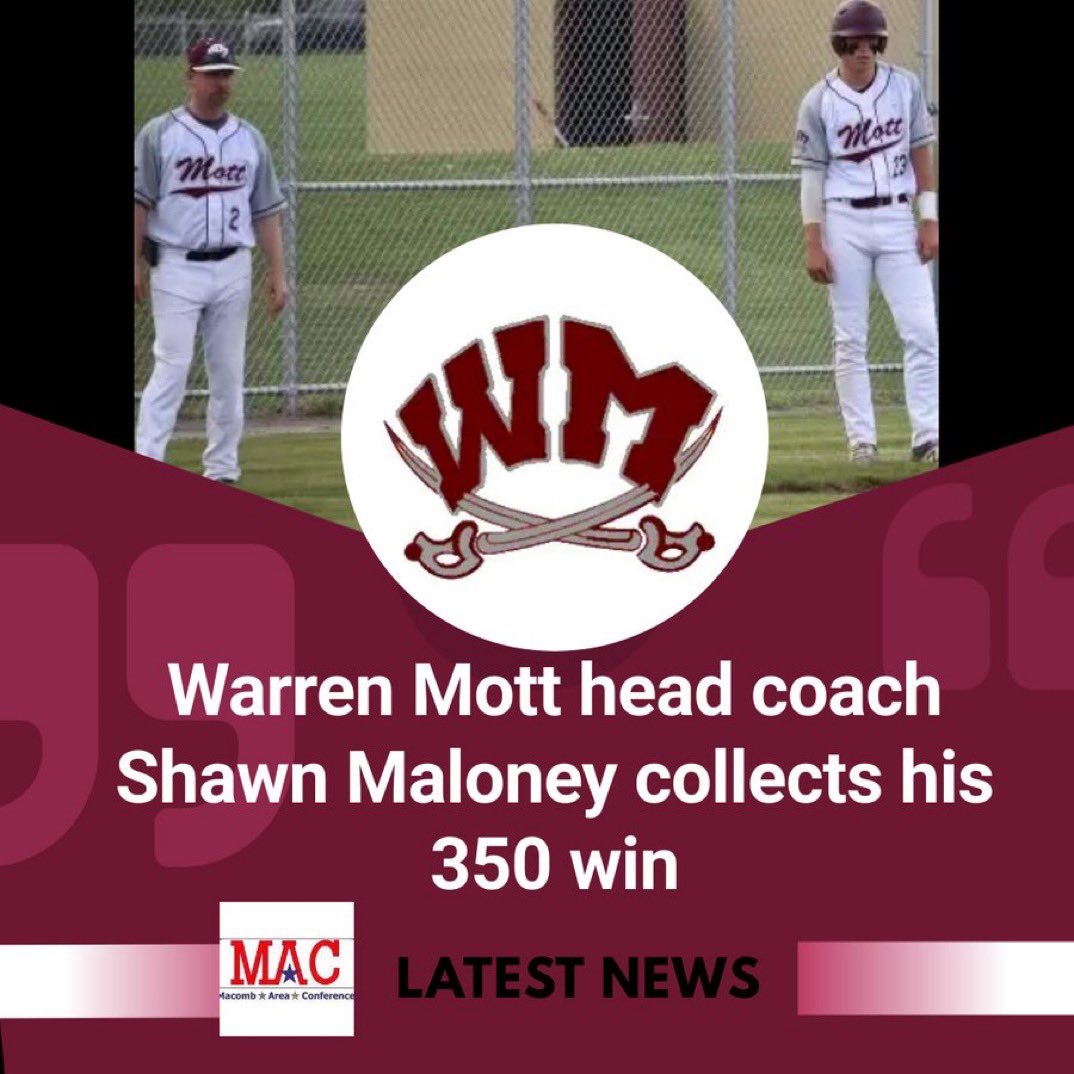 Warren Mott Baseball tweet media