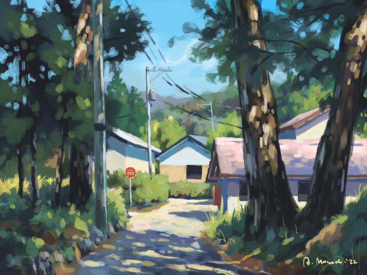 🔔🔔 GM All! Just minted and listed this at <a href="/formfunction/">Formfunction</a> 😊

"Town by the Forest"
2nd piece of my Ghibly-inspired series "Path of the Wind"
Reserve 1 $sol - 1/1 Edition

formfunction.xyz/@a_masudii/6gN…

#SolanaNFTs