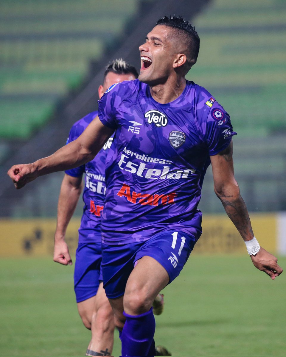 Metropolitanos_'s tweet photo. 🗣️ ¡Nada como marcar en una competición internacional! 

🎯 @DarwinGomez91 anotó su primer gol en la presente edición de la CONMEBOL #Sudamericana.

#VamosMetro 🟣 | 📸 @GabrielaBruni_ https://t.co/YRYl3fqVtt