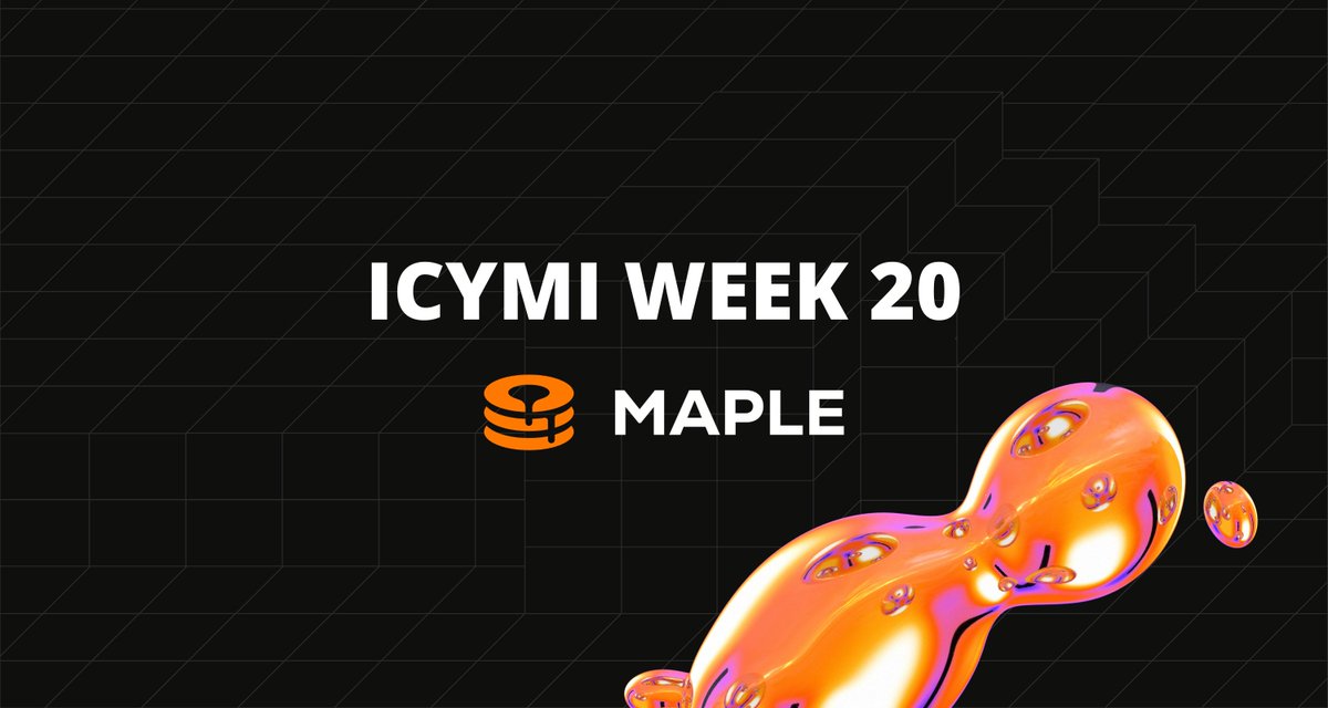 maplefinance's tweet photo. Week 20 2022 ICYMI 🥞

🧡 Launch of MAPLE 2.0 - Brand &amp; website
🥞 1 year of Maple
📝 Updates on UST/Luna
🌴 Maple @Permissionless
☎️ May Community Call
📅 $MPL staking from 30th May

https://t.co/DKL8UwB88r https://t.co/FpusPXVQAZ