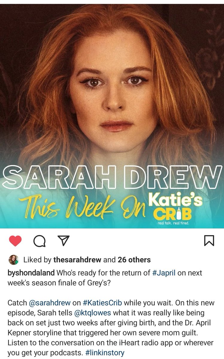 safaemegzari's tweet photo. Yeess!! #Shondaland promoting #KatiesCrib using #Japril ???? I smell #JaprilSpinOff coming from miles and miles away!😜

Yes we're ready for @sarahdrew and @iJesseWilliams 's return @byshondaland https://t.co/t7QzlSu2nk