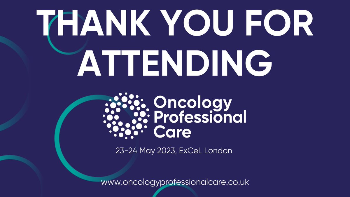 oncology_care's tweet photo. IT'S A WRAP! Thank you so much for attending Oncology Professional Care 2022. We can't wait to welcome you back on the 23-24 May 2023. 💜 https://t.co/r8Ew5SP4cs