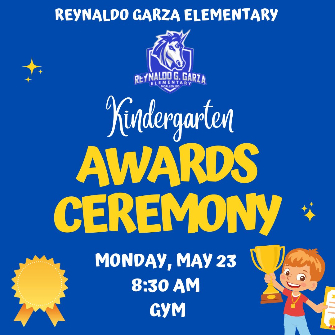 Award ceremonies begin next week! Please make plans to attend your child’s scheduled date! We are so incredibly proud of the growth and new learning this year! Gooooo unicorns!💙🤍🦄