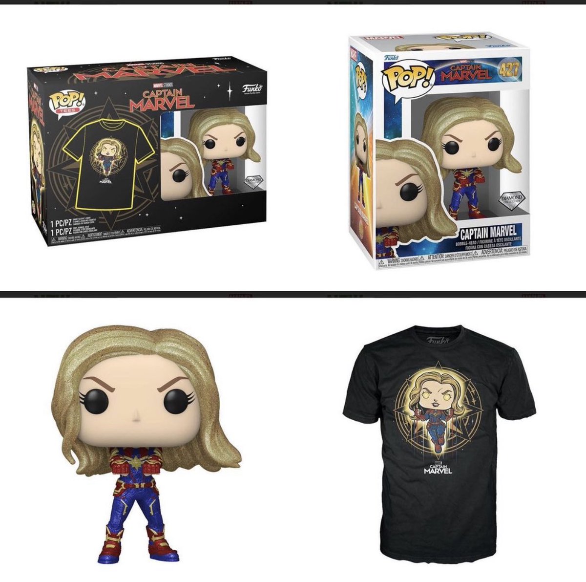 CALISTATEOFMND's tweet photo. Available Now: Diamond Captain Marvel Pop &amp; Tee at Entertainment Earth! #Ad #Marvel

🔗https://t.co/d7eVbBEF5O

#CaptainMarvel #Funko #FunkoPop #FunkoPopVinyl #Pop #PopVinyl #Collectibles #Collectible #PopOclock https://t.co/8I0H0CKx3G