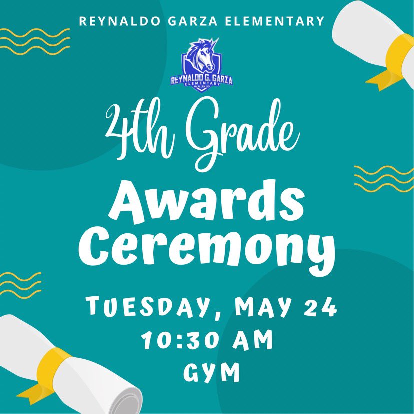 Award ceremonies begin next week! Please make plans to attend your child’s scheduled date! We are so incredibly proud of the growth and new learning this year! Gooooo unicorns!💙🤍🦄