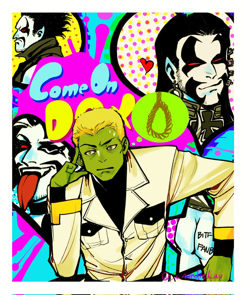 cathundredcat's tweet photo. #lodox  #lobo #VrilDox #DC
#fanart 
就是说画一点会被两方追杀的东西 https://t.co/Qx8IRWzo5E