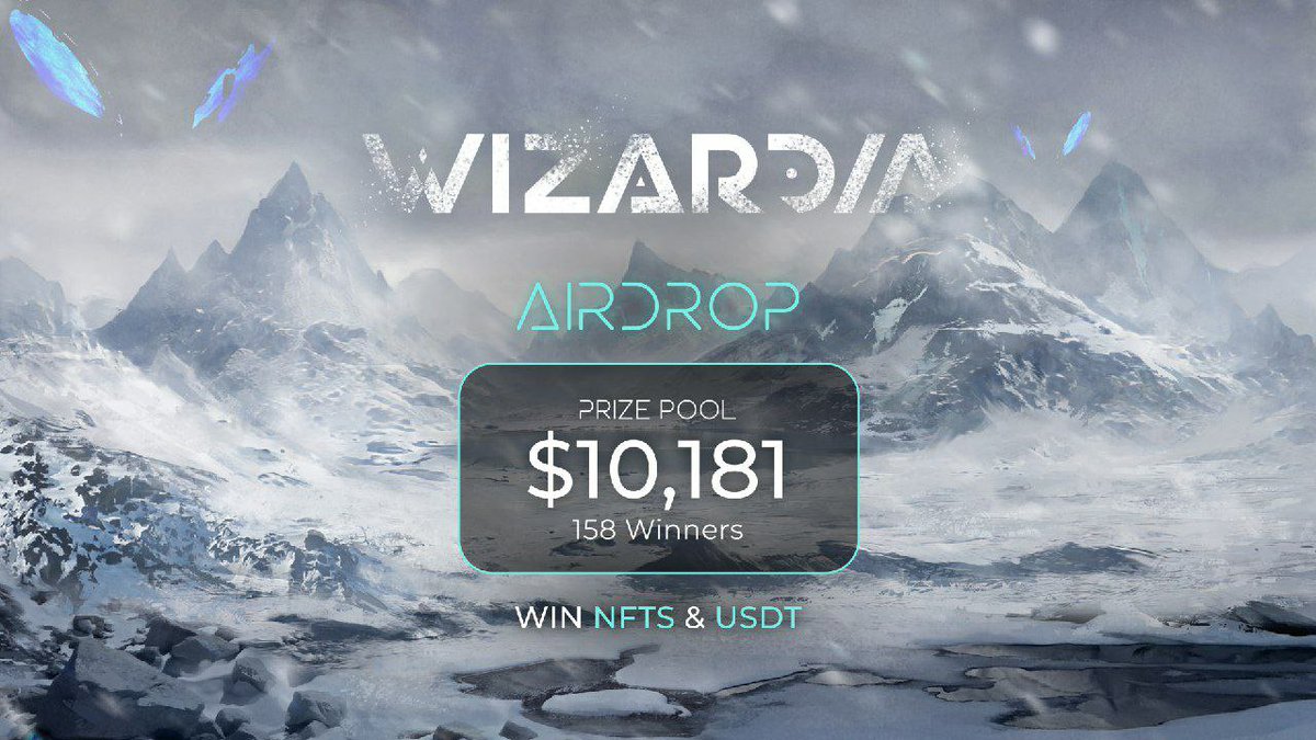 AirdropAuditors's tweet photo. 🚨 Airdrop: Wizardia
🔥 Total Reward: 10,181 USDT
🏆 Winners: 158 Random
📅 End Date: 30 May 2022
🚀 Distribution: Within A Week After Airdrop Ends

ℹ️ Airdrop Link: https://t.co/Xi2kdxfrKD https://t.co/ejzWF3mcBD