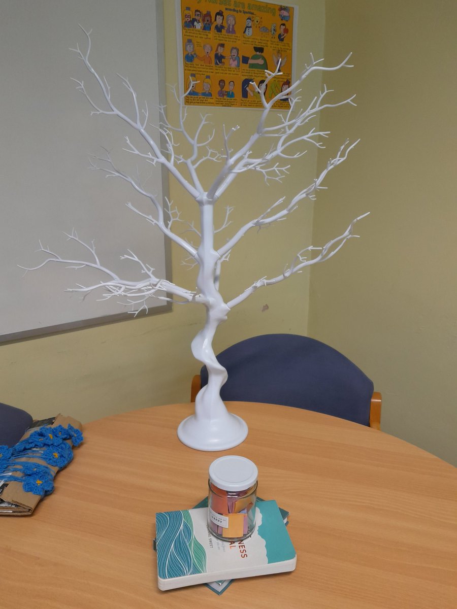 Our Memory Tree ready for its copper leaves in Memory of loved ones @RedruthCamborne #EOL Care