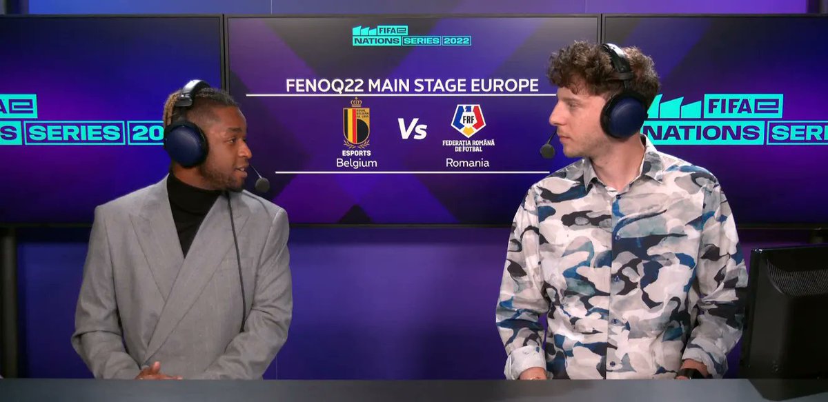 TreurRene's tweet photo. My guys Brian Soares Duarte and Thijs Vloebergh in action tonight!

https://t.co/W8IRfYgswD to follow their FIFAe Nations Series Europe 🎤 🎧  in Dutch!

For French ; https://t.co/GuYHDIDKA5 with Arsene Makwambala and Xavier Izzi!

#esports #proximus #FIFA22 #belgium #edevils https://t.co/q6DE6DiSij