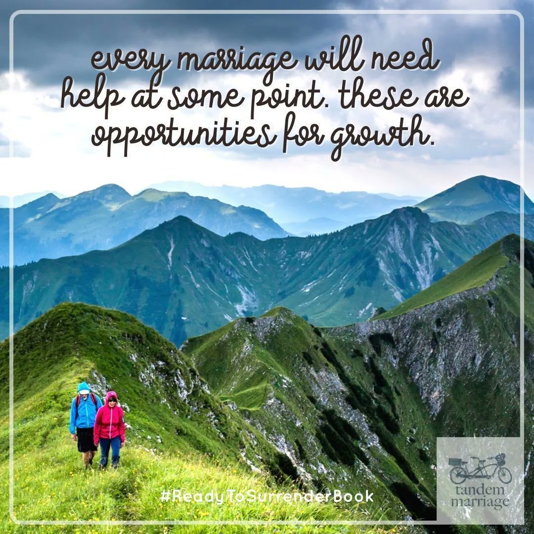 TandemMarriage's tweet image. Every marriage will need help at some point. These are opportunities for growth. If you avoid these opportunities for growth, you will remain stuck where you are. 
- 
TandemMarriage.com/youneedthis 
- 
#guygetsgirl #inspirebyexample #TandemMarriage #wives #husbands #twoarebetterthanone