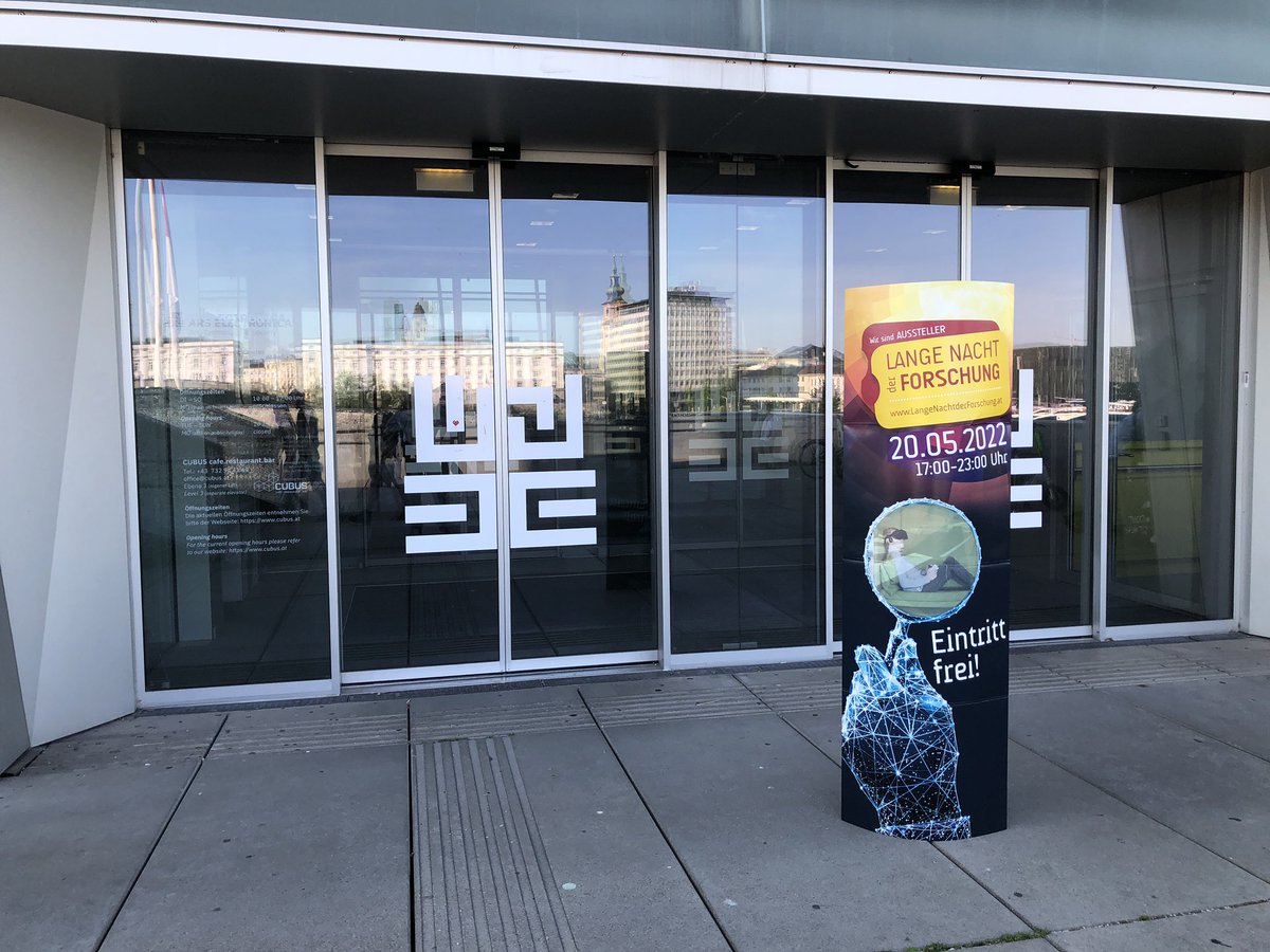 ArsElectronica's tweet photo. The #LongNightofResearch 2022 has started! Come visit us at the Ars Electronica Center and experience a diverse program. https://t.co/yE9CUHRIUe @LNF_Austria https://t.co/8wcDXPJXXq