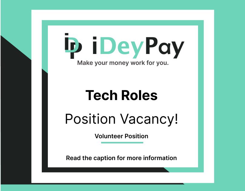 OresegunOyinka2's tweet photo. HOW DO YOU GET EXPERIENCE WHEN YOU NEED A JOB???
If you are thinking of acquiring real Work Experience in Tech. Maybe this should interest you.
iDeyPay is championing Work Experience for Tech professionals or starters.
Learn more: https://t.co/oa9JgKYn87
#volunteer #remote #tech https://t.co/RVyRD7m7GV