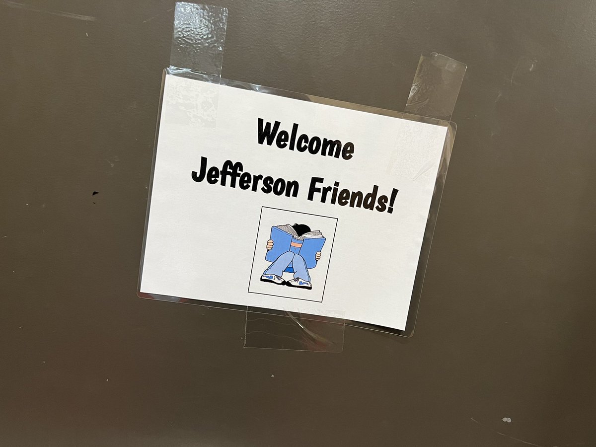 JAMS students are reading with some Jefferson students today!