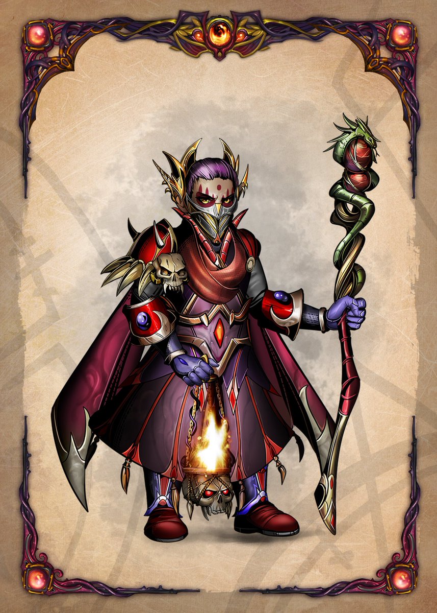 Warlocks are a peculiar profession, their ranks consisting of some of Venakarr’s greatest heroes and most sinister villains. Walking a dangerous line between this world and the next, they summon powers wrestled from demons… and sometimes the demons themselves.