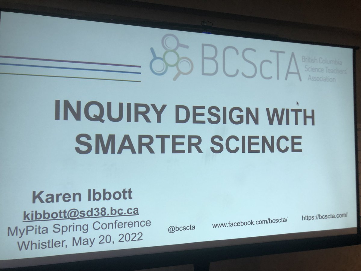 sutton_c's tweet image. Excited to be at the @BCPITA Spring Conference! Let the learning begin! @bcscta #sd36learn #inquiry #Science