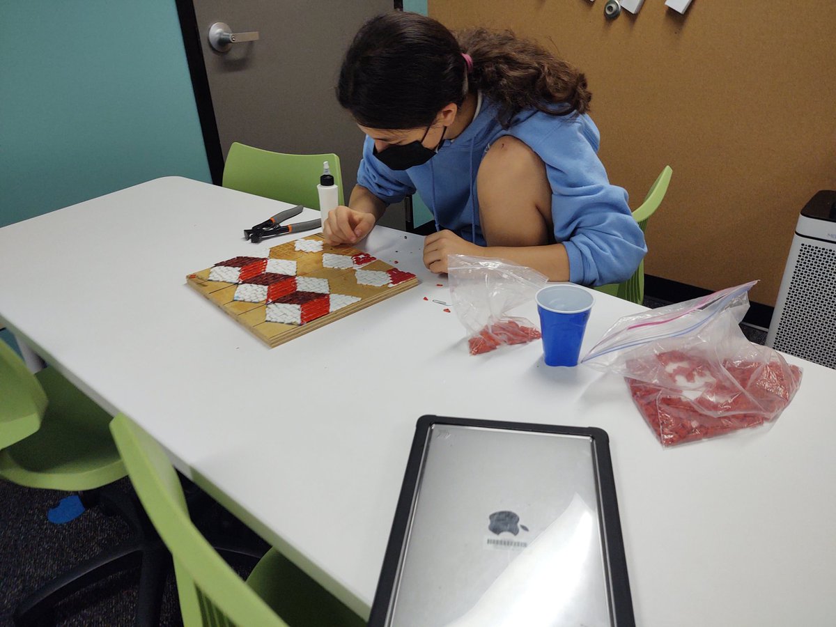 ccc_language's tweet photo. Finishing up the mosaics! @LHPclassroom https://t.co/7bE2EIR7Xa