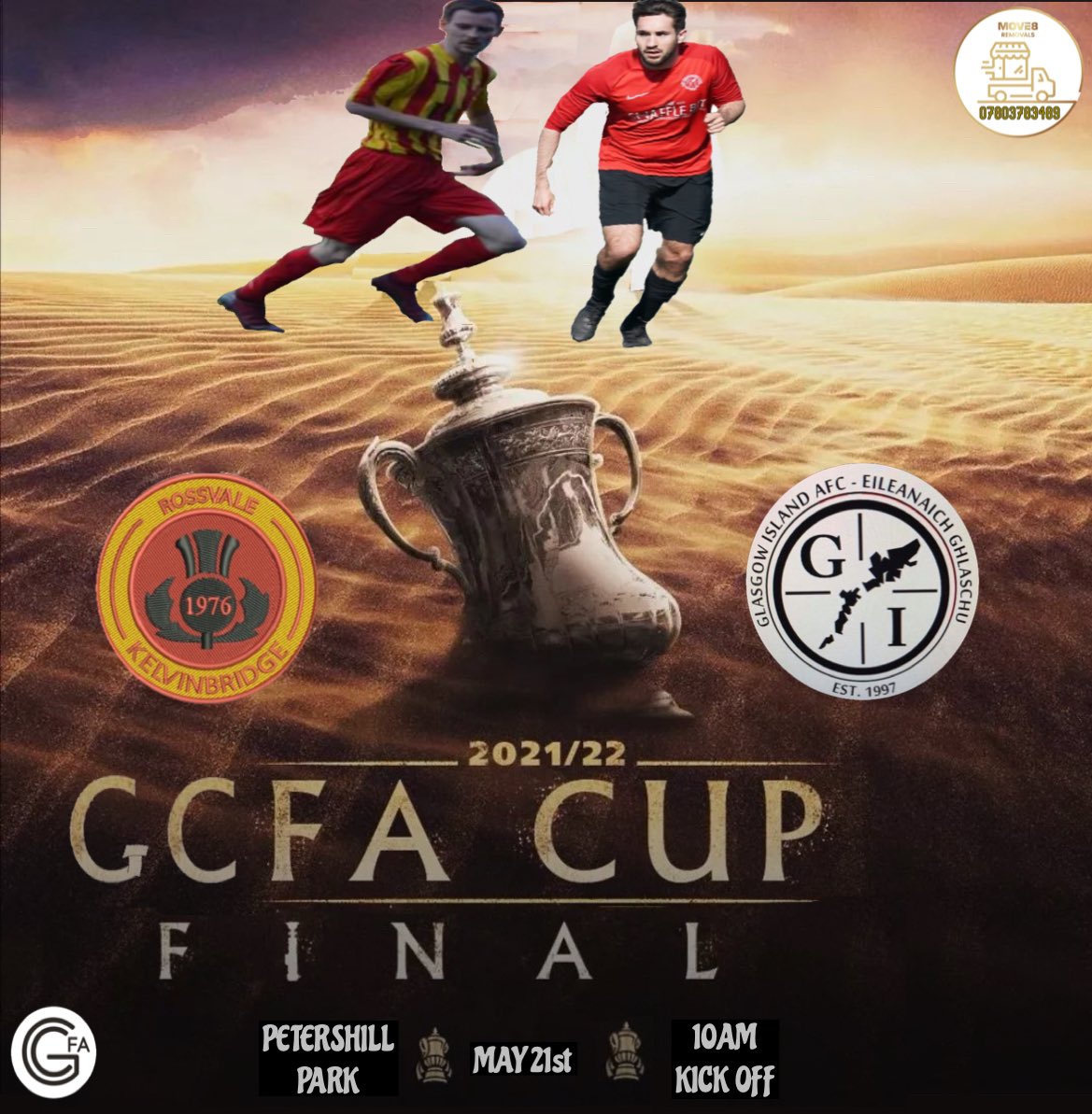 Please come along and support the <a href="/Kelvinbridgeafc/">Rossvale Kelvinbridge AFC</a> lads tomorrow.. £2 entry, all entrance fees going to the Anthony Nolan Charity