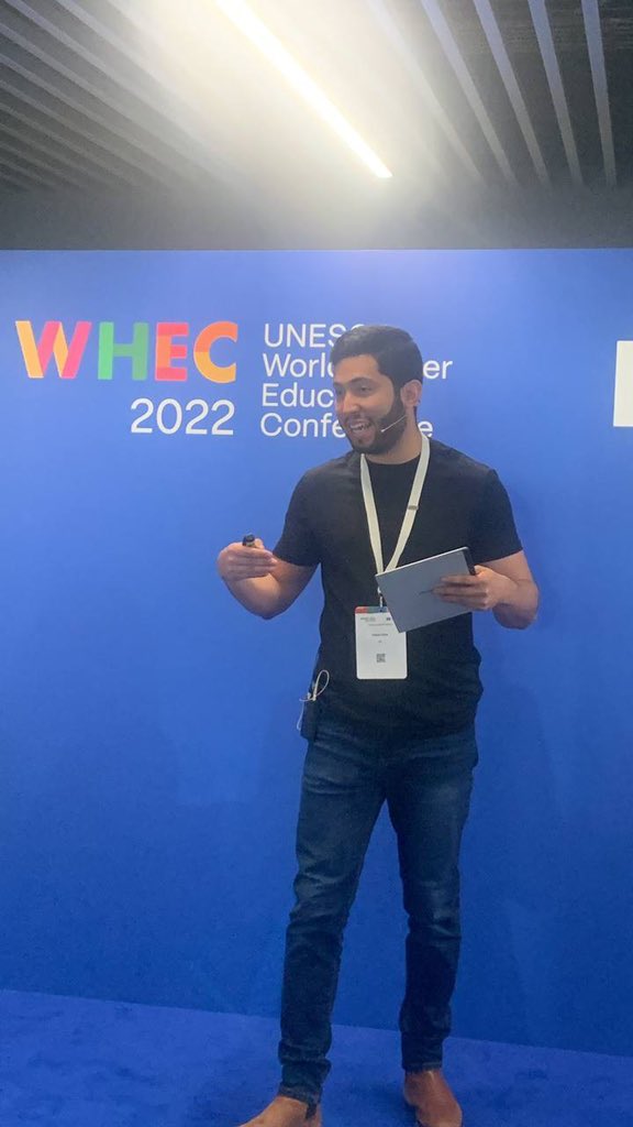 GlobalStuForum's tweet photo. 🙌🏻 @hectorulloahn, @saih: “Students all over the world fight to make their societies advance in democracy, societal progress and social justice; therefore, democracies, and all of us - all over the world - must support and protect those whose fight puts them in danger.”
#WHEC22 https://t.co/aHJ41PMZFp