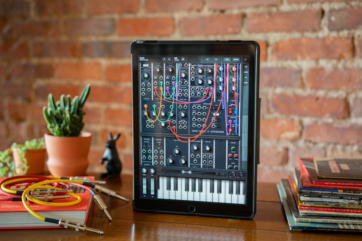 moogmusicinc's tweet photo. New to modular synthesis?

Model 15 for macOS and iOS is not only a complete studio and live performance synthesizer—it’s the perfect tool for learning the basics of modularity and the nuances of patching.

The app is on sale now for $15 USD! https://t.co/fpTZsTc0eG https://t.co/McNjsonMgu