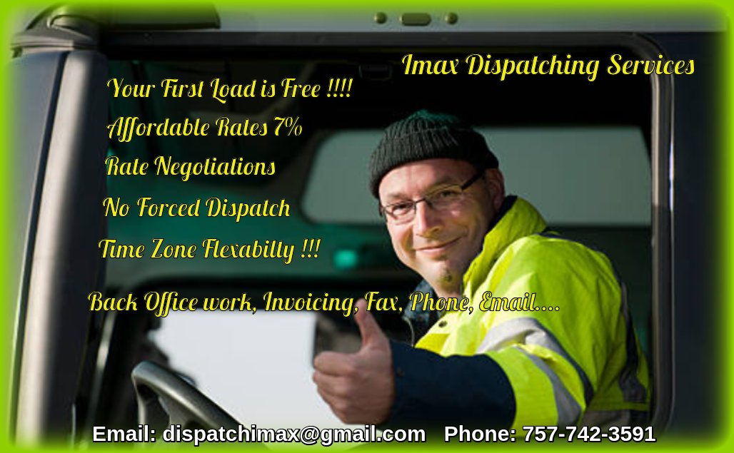 Imax Dispatching Services, Affordable, Reliable, and loyal.