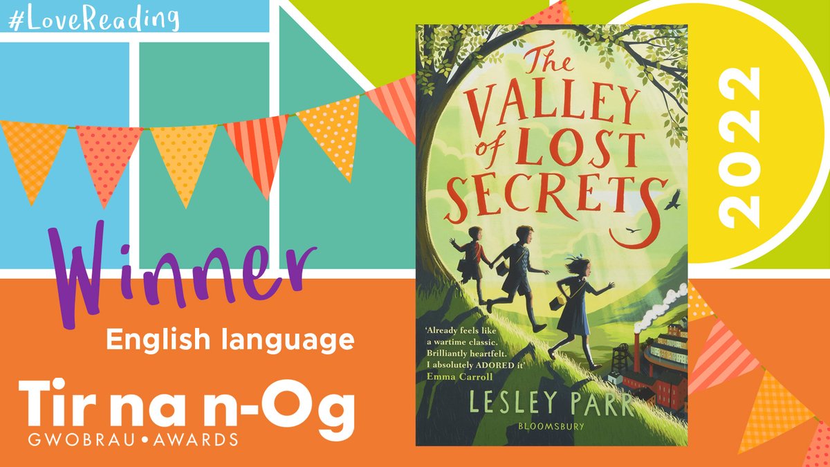 Congratulations to @WelshDragonParr 🙌 Winner of the @Books_Wales English language Tir na n-Og Award 2022 with 'The Valley of Lost Secrets' 📗✨ 🔸 Radio Wales Arts Show: Tir na n-Og Award 2022 🎧 bbc.in/3yRemLc #TNNO2022