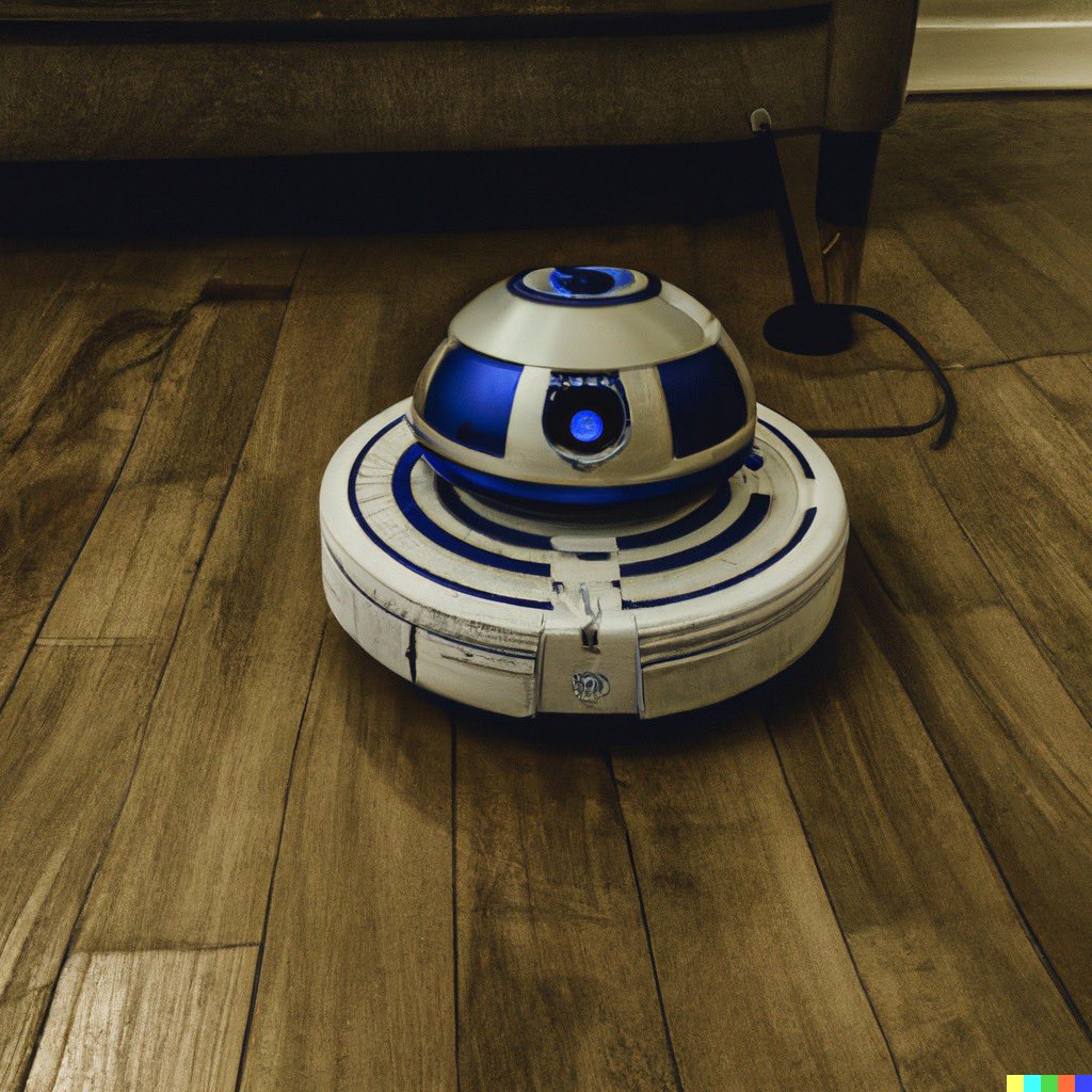 Dalle2 Pics on Twitter "a photo in a living room of r2d2 as a roomba 