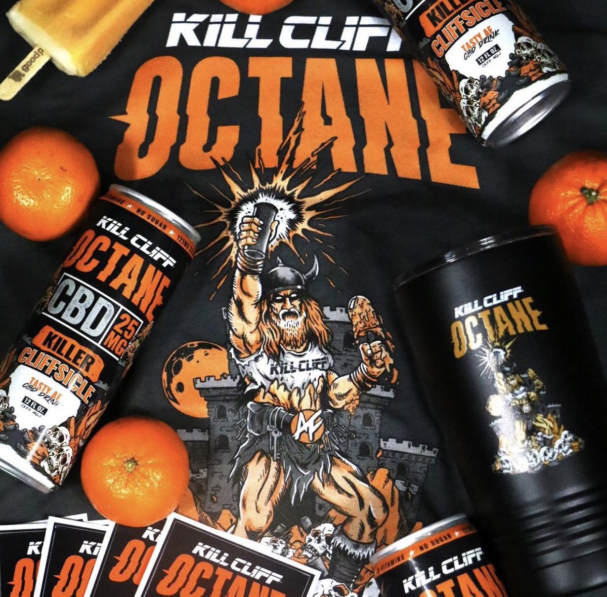 It’s a HIGH OCTANE #FreeCaseFriday! Let us know which flavor you’d prefer in the comments below, 🍋 or 🍊. We’ll pick two winners at random to receive a case of Octane. Bonus points for RTs. Must follow @killcliff. #giveaway