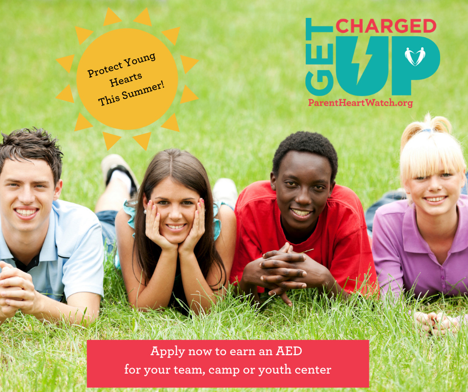 Is your child's summer camp equipped with an AED and a plan to use it? Your camp can apply to earn a free AED to protect young hearts from sudden cardiac arrest. Appy at surveymonkey.com/r/GetChargedUp2