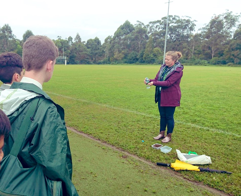 FieldworkConne1's tweet photo. I promise it’s not poo @SusanCaldis! First fieldwork lesson leading up to @GTANSWACT Symposium. Teaching my yr8s (at school) the Ribbon Test for soil texture. Next we link this to runoff from our oval #geographyisSTEM #geographyteacher #fieldwork #geography https://t.co/FnC8xAAgsU