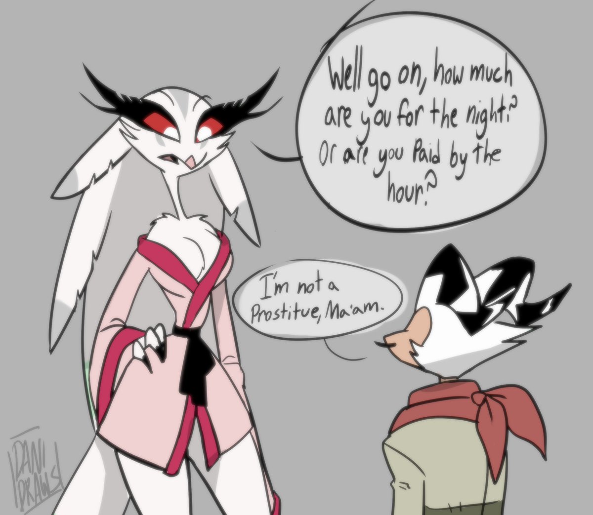 DaniDraws666's tweet photo. This is it guys 😂😂😂💕 #HelluvaBoss #Strella https://t.co/QIlSv21QYp
