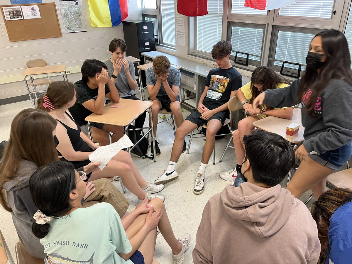 Waxler81's tweet image. #APGov220 #CompGov students field-testing the board games that some students creates as part of our student choice project. 

Students had eight options and one was a board game that represents course concepts. 

These games were *intense* #seethestudent220