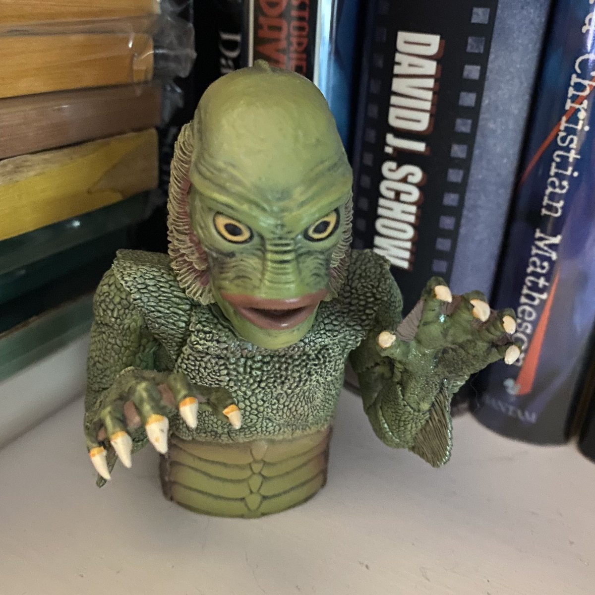 swierczy's tweet image. And look what landed in my mailbox today: a new “remixed” edition of the Gill Man/Creature-themed HAVOC SWIMS JADED by my pal #DavidJSchow!