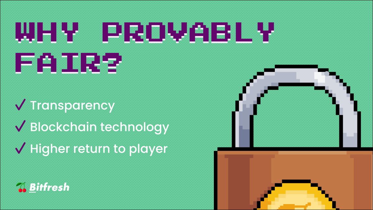 BitFreshWIN's tweet image. By this time, you surely heard about &quot;provably fair&quot; more than once.

We want to ensure a fair gambling experience, so we will only use provably-fair technology for in-house games 🎰

Here is a brief explanation and their benefits of this technology 👇

#Casino #iGaming #Gambling