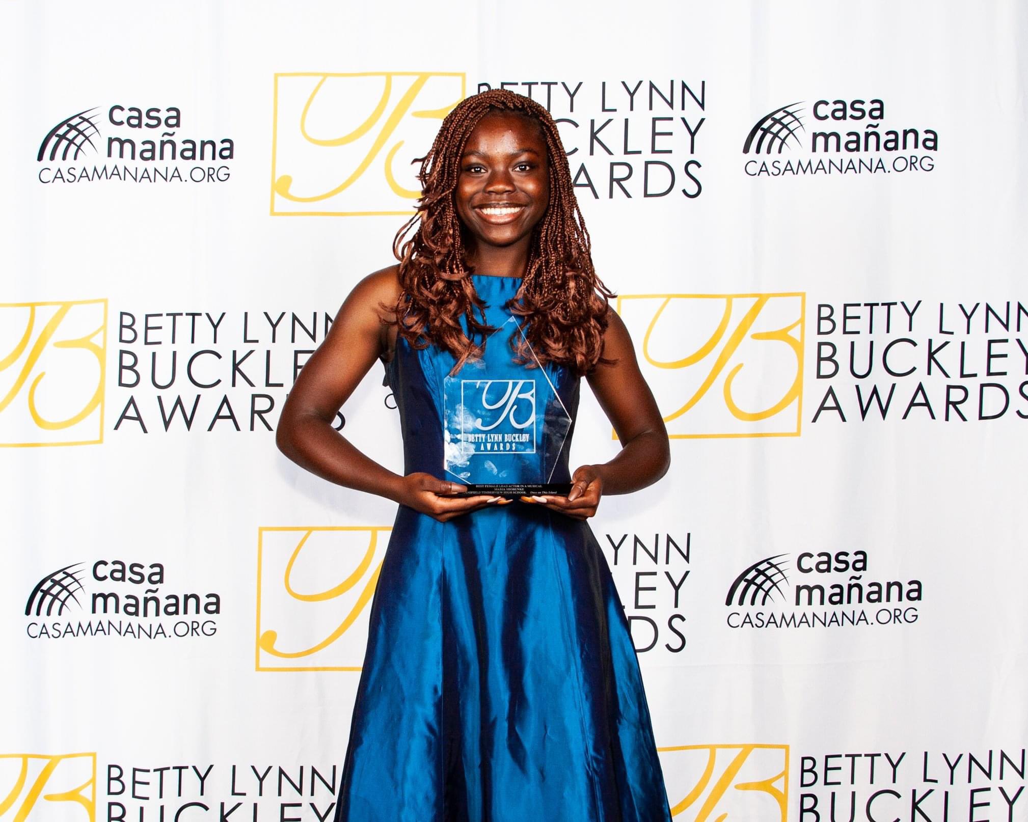 Mansfield ISD Fine Arts on Twitter: "And the winner at the Betty Buckley  Awards is: Best Female Lead Actor in a Musical Maria Shorunke as "Ti Moune"  in Once on This Island