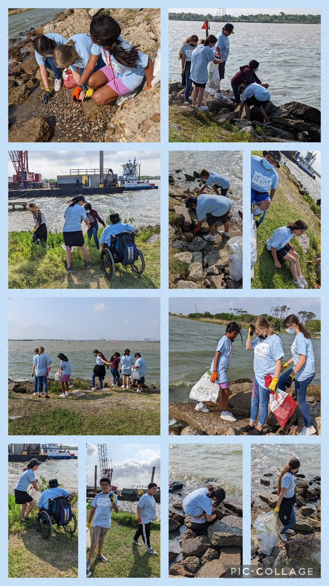 shurst_8science's tweet photo. Two CMS science classes went to complete their CELF project by doing a coastal cleanup with #Splash at Buddy Mcbride's boat ramp. Students were excited about cleaning up marine debris. They collected 300 lbs of trash! https://t.co/EgxyKOBblD