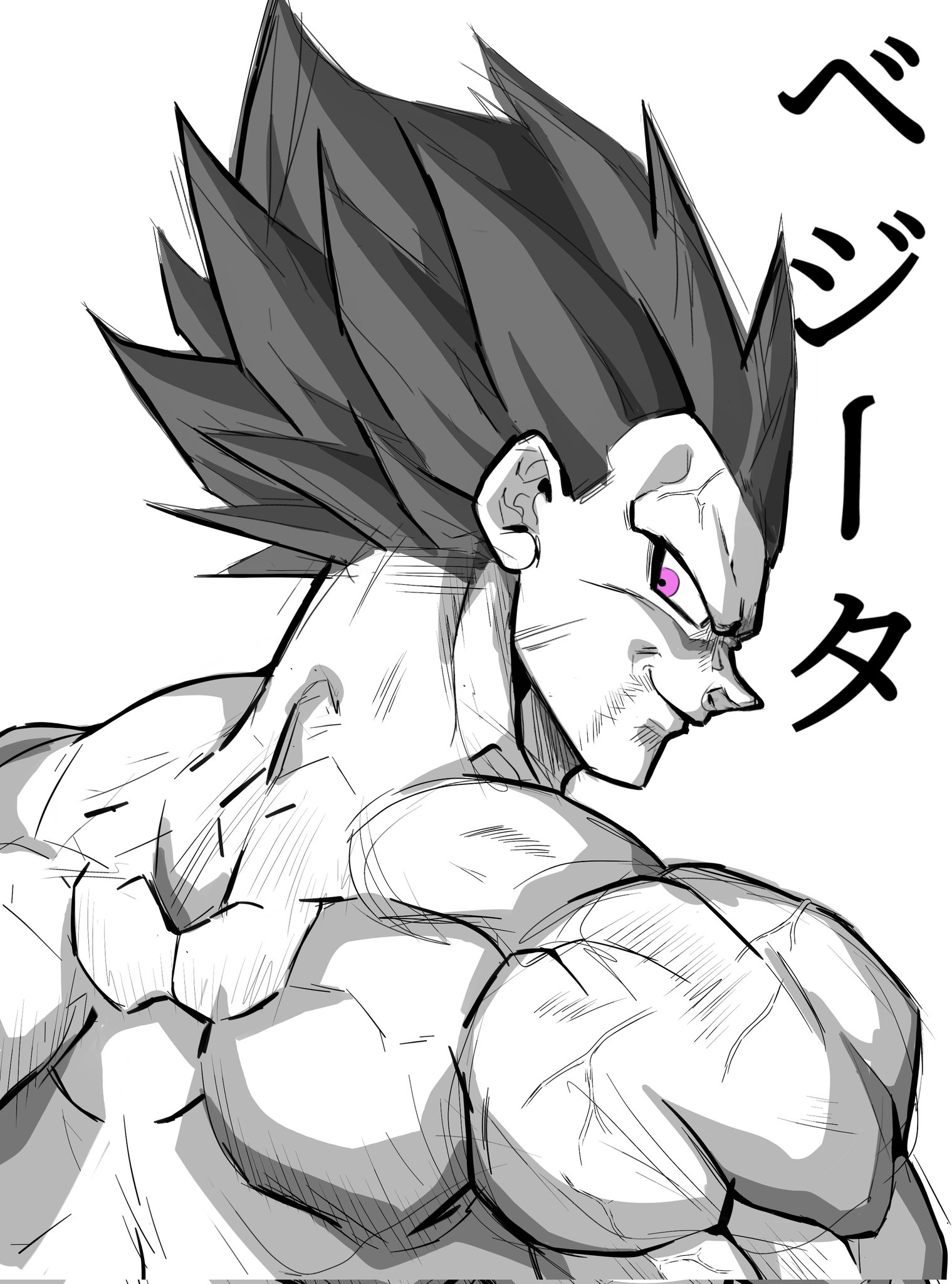 Replying to @sakarsarbast Drawing Vegeta Ultra Ego #anime #fypシ