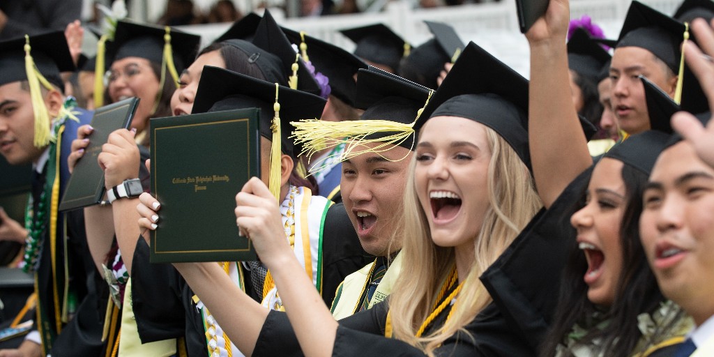 calpolypomona's tweet image. We're so proud of our 2022 graduates from The Collins College of Hospitality Management! The next class from one of the finest hospitality management schools in the country is ready to go make their mark on the world! #CPPgrad 🎓