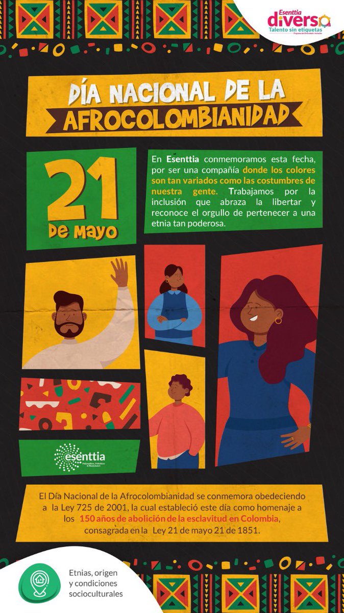 JorgeSegreraM's tweet photo. En ESENTTIA celebramos el día de la AFROCOLOMBIANIDAD! https://t.co/13uhUkuobc