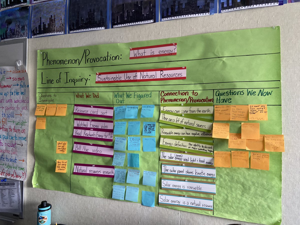 We’re using a phenomena board to help us organize our sense-making in 4th grade. #NGSS #CANGSS