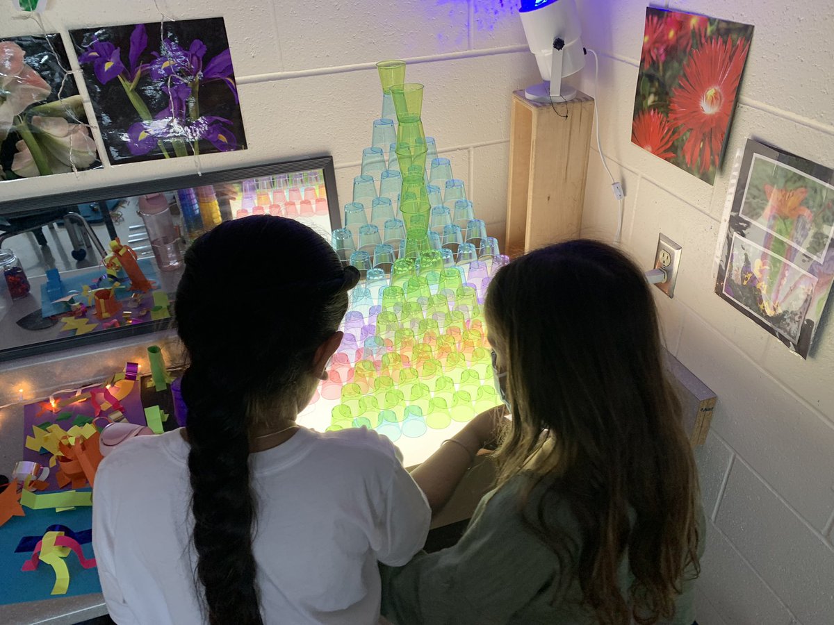 wonderandgrow's tweet photo. Oh yes! ~ Cups on the light table… sharing, collaborating, exploring, experimenting, talking, listening and persevering! @PeelSchools #1stGradeWonder @sergepascucci #capablechild https://t.co/LpvASLgt5N