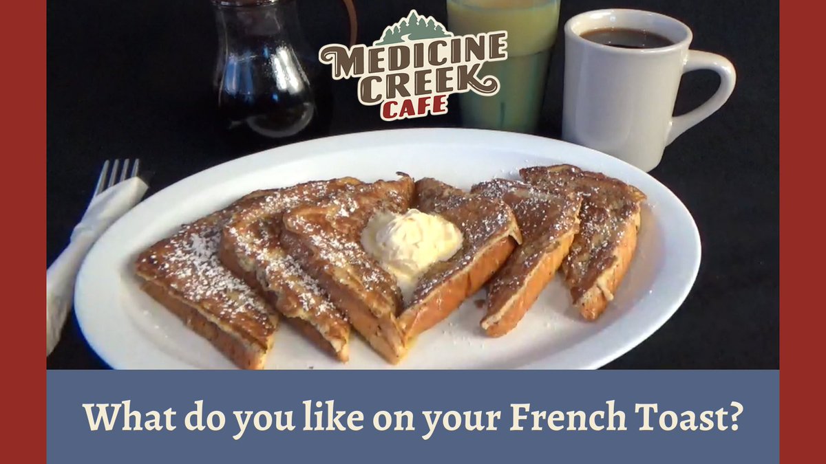 We may not be able to agree about what goes on French Toast, but at least we can all agree that our French Toast is delicious!
#FrenchToastLove #FrenchToastFriday #BreakfastMenu