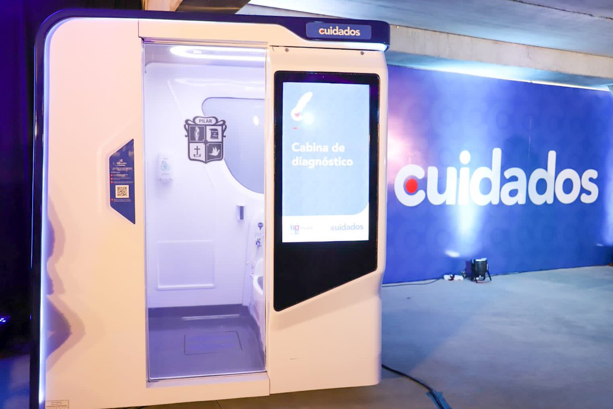Acompañamos la instalación de Cabinas de Diagnóstico en los 5 Clubes Municipales y los 30 CAPS de #Pilar. Son un gran avance en el fortalecimiento del sistema sanitario porque combinan la atención profesional con la alta tecnología.